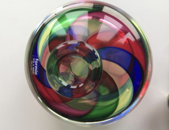 Image 1 of Formia Vetri Di Murano, Facettiertes Parfüm – großes Format, Luigi Onesto zugeschrieben.