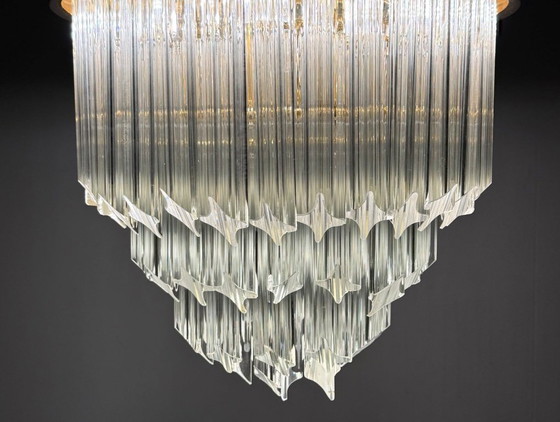 Image 1 of Ceiling light/lamp by Paolo Venini, Asta Quadrilobo, Murano glass, Italy, 1960s