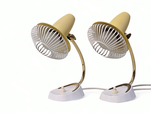 Pair of bedside lamps / table lamps, Robert Pfäffle, 1950s