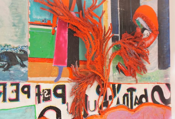 Image 1 of Guido Coletti : Mixed Media Collage (70s/80s) - Italien, Plexi