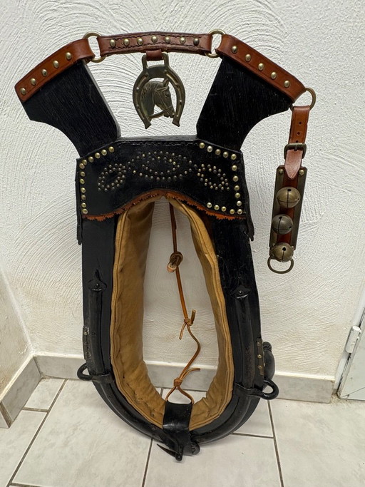 Collare per Cavallo Antico in Pelle