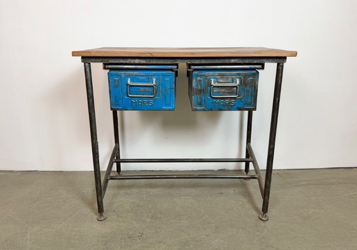 Vintage Industrial Worktable, 1960s