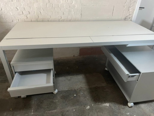 desk with accessories