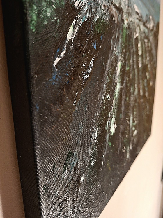 Olieverfschilderij "The Town" – Kathleen Storme – 50x40 cm – Kunst, Wood, Canvas (photo 7 of 8)