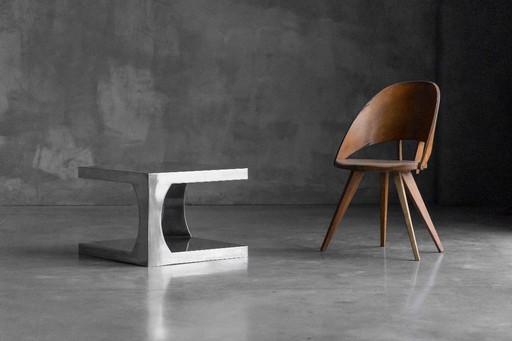 Modernist Aluminum Side Tables, Italy, 1970s