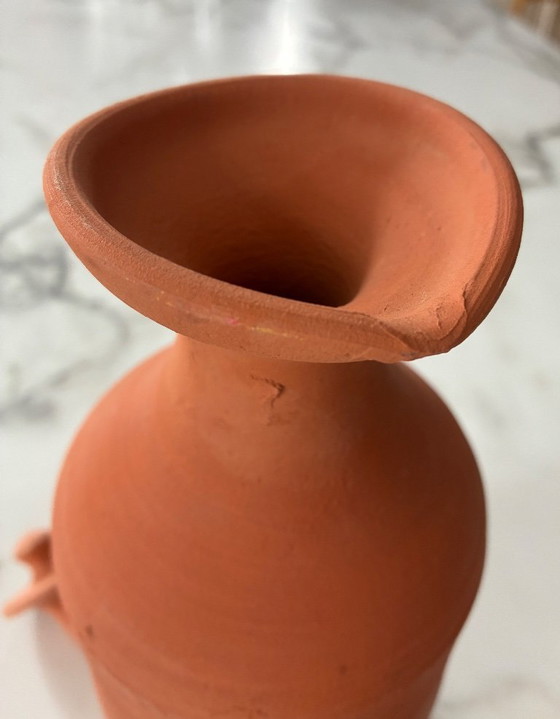 Image 1 of Raw terracotta pitcher/jug