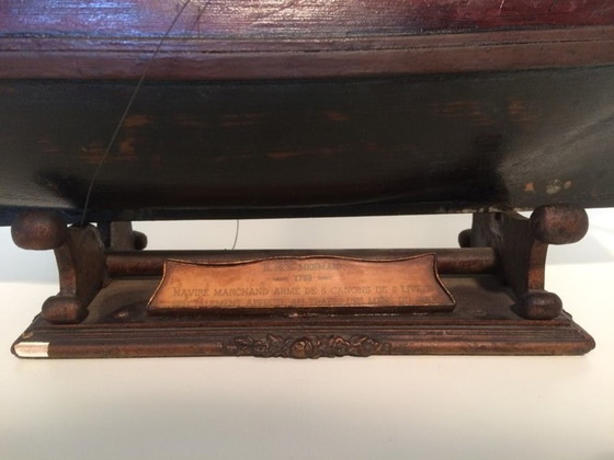 Image 1 of Maquette de bateau anglaise ancienne : « H.M.S. Mermaid », XIXe siècle