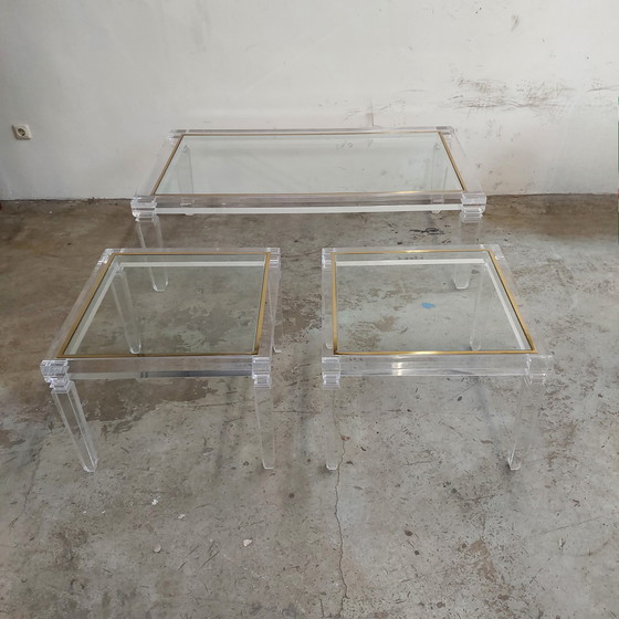 Image 1 of Set di 3 tavoli di design vintage di Fabian Art, Roma, Italia