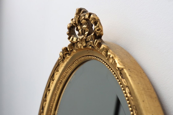 Image 1 of Dutch Wood with Beveled Louis-Philippe Style Mirror labeled Pieterman, 1950s