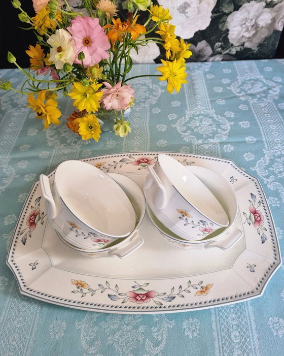 Image 1 of 4 cuencos Villeroy & Boch Nanking para ensalada o sopa - como nuevos