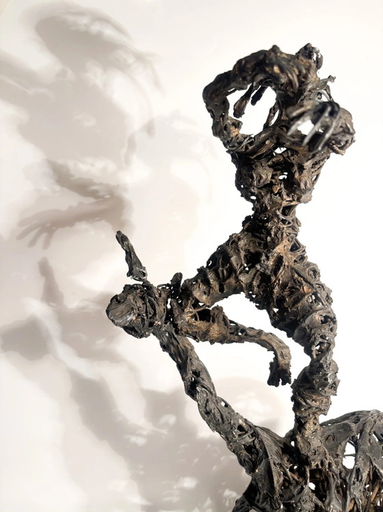 Sculpture de Chevalier en Fer Agenore Fabbri des années 1970 – Expressionisme (photo 6 of 13)
