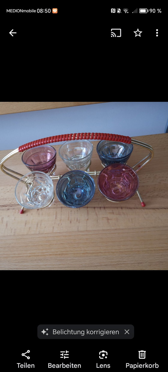 Image 1 of Mid Century vintage likeurglazen