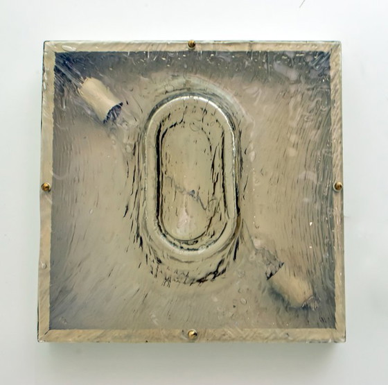 Image 1 of Vier Toni Zuccheri Mid Century Moderne Murano glazen wandlampen voor Venini, 1960