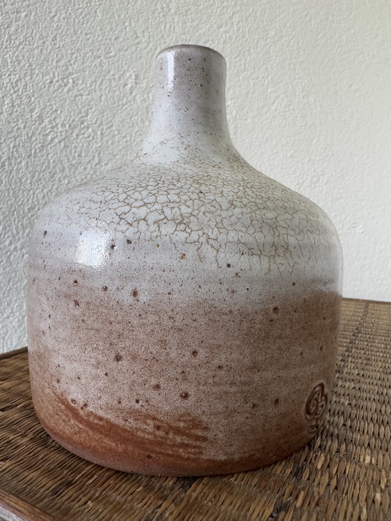 Image 1 of Vase Emailliertes Steinzeug Norbert Pierlot 60er Jahre