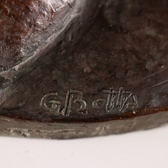 Image 1 of Een paar bronzen panelen, gesigneerd door G. Botta.