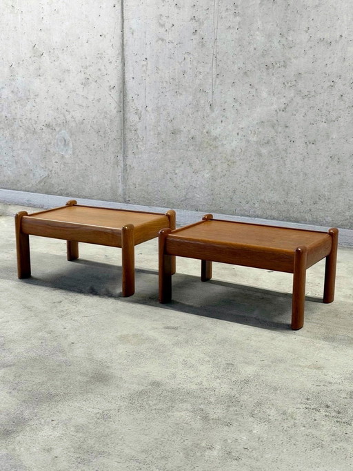 Set di 2 tavolini / comodini Wilhelm Knoll di metà secolo