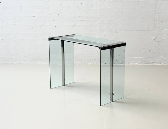 Image 1 of Scrivania/consolle in vetro di Gallotti & Radice, Italia, anni '70.