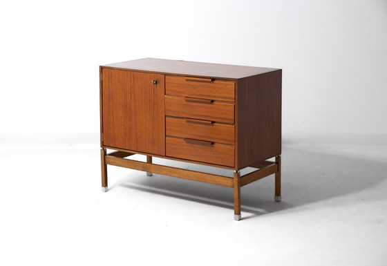 Consolle architettonica di Pieter de Bruyne, 1960, Al Meubel, Credenze, Legno, Marrone, Mid Century Modern (foto 8 di 15)