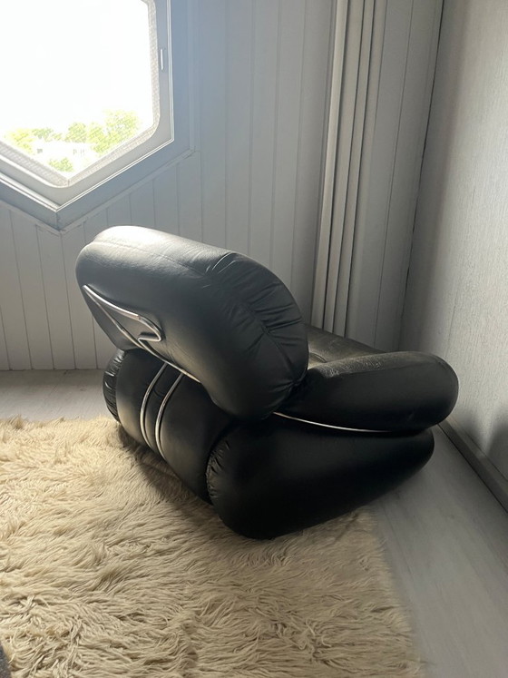 Vintage Design Fauteuil Adriano Piazzesi Okay Chair – Chaises longue, Skai (photo 5 of 6)