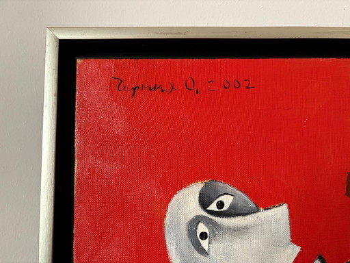 Schilderij ingelijst in mooie baklijst van Oleg Chernykh