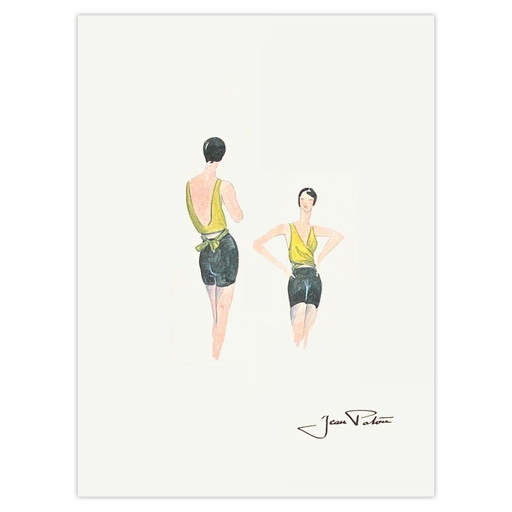 Jean PATOU Dessin de Mode III Siebdruck 1996