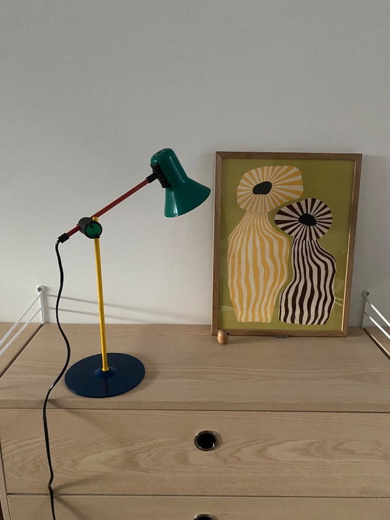 Image 1 of Veneta Lumi vintage Memphis-style table lamp - 1980s - Italy