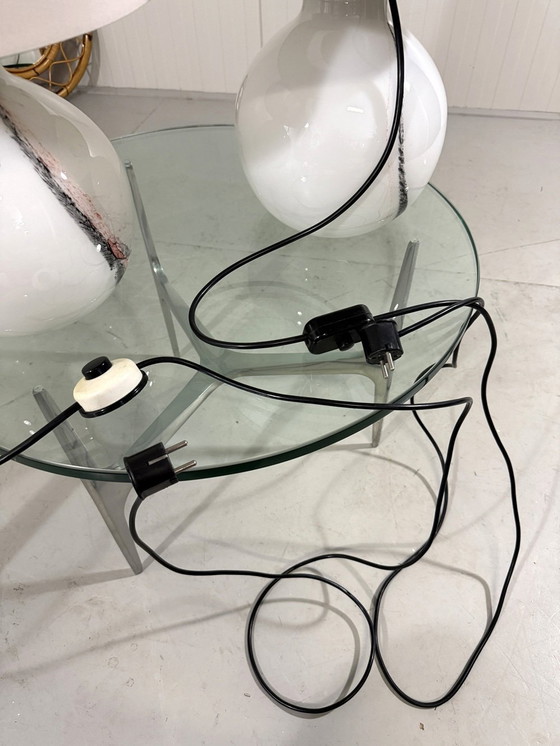 Image 1 of Peill & Putzler Large Glass Table Lamps 1970's