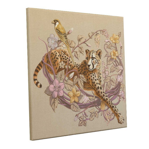 Guépard, acrylique sur toile, 50x50 cm