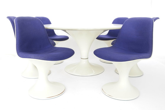 Image 1 of Serie Orbit 6 sillas + mesa SET | Herman Miller | Farner & Grunder 1960 1970