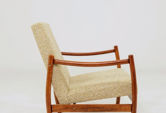 Image 1 of Sessel im Mid-Century-Modern-Design, grüner Nebel, Bugholz, 1960