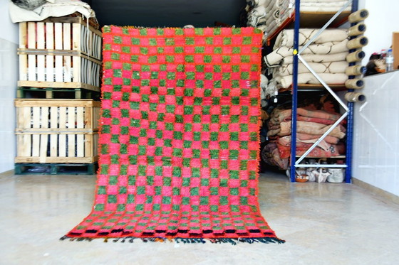 Image 1 of Vintage Moroccan Boujaad Checker Rug – 230 x 135 cm