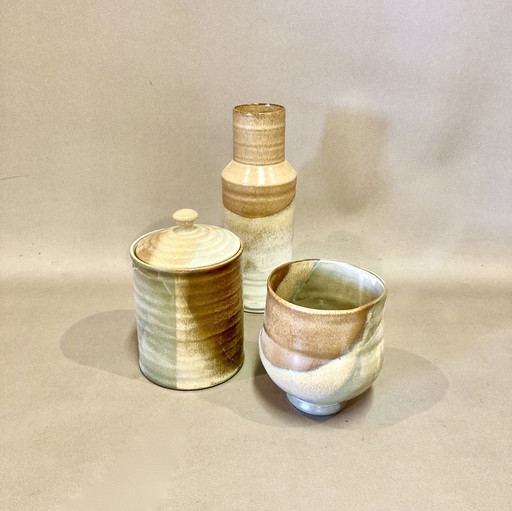 Scandinavian Ceramic 3-Piece Set Large Sizes