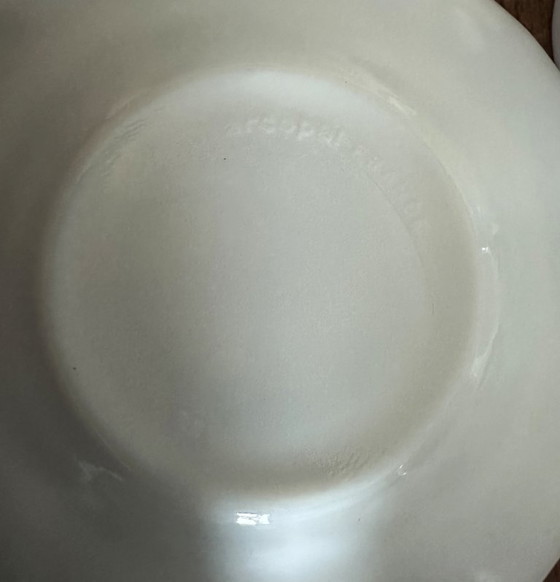 Image 1 of 6 tazze e 6 piattini Arcopal vintage degli anni '80-'90