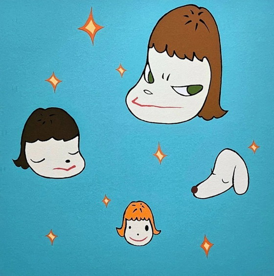 Image 1 of D'après Nara Yoshitomo, Île des Étoiles, années 1990, lithographie en édition limitée