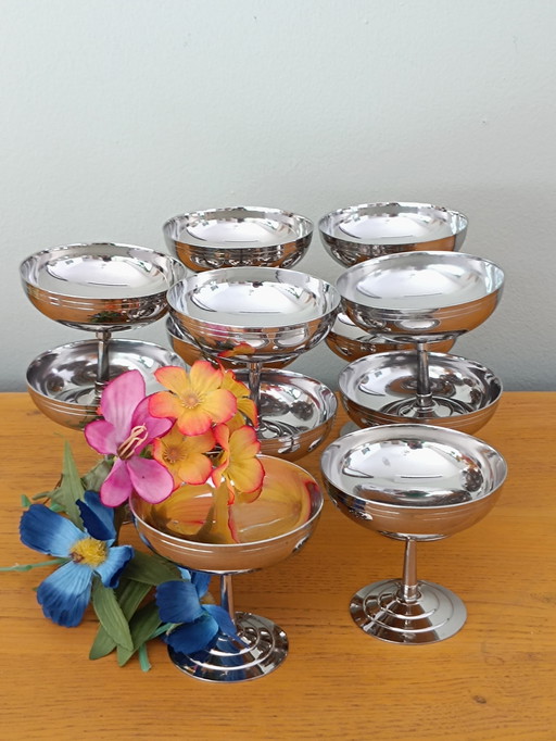 Rémy Letang Stainless Steel Ice Cream Cups Set of 12