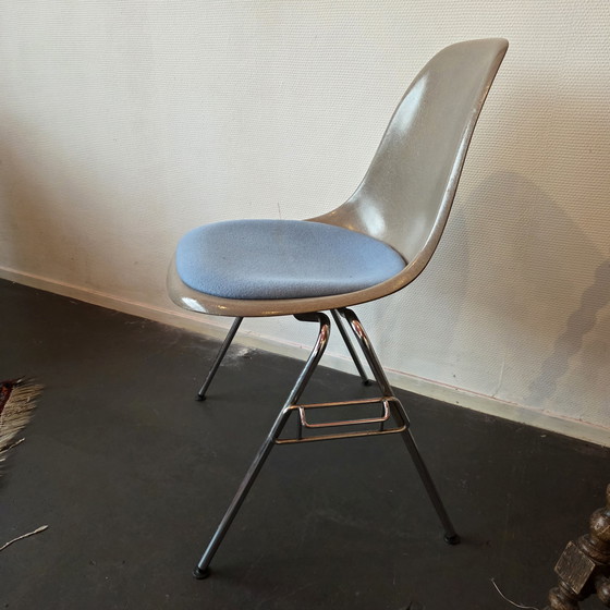 Image 1 of 6x Vintage Fiberglass DSX Chairs Dining Room Chairs Vitra Eames