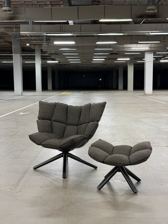 Image 1 of B&B Italia Husk Sessel + Hocker