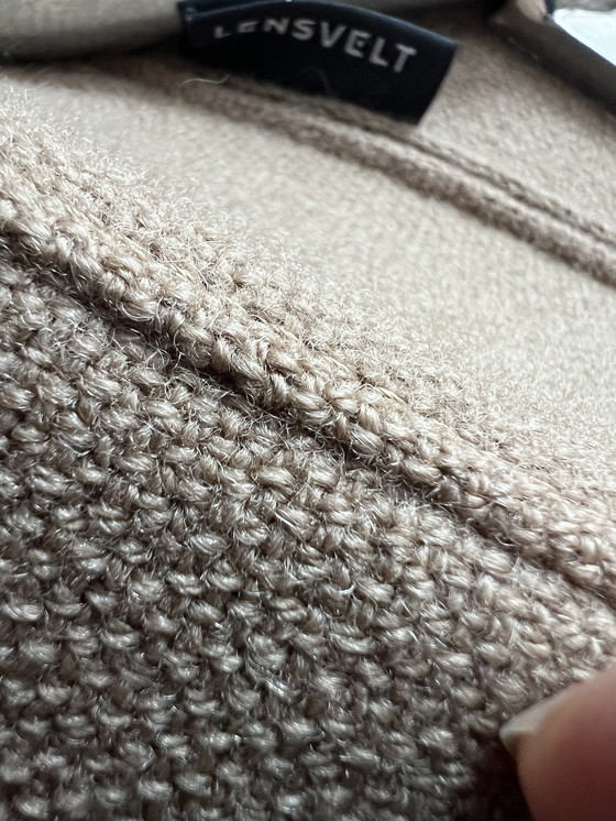 Image 1 of 6x Lensvelt meeting chair, beige fabric - model "Flag"