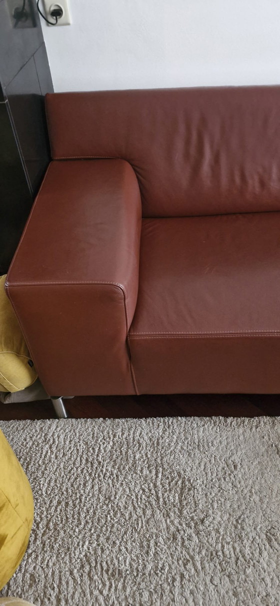 Image 1 of Canapé d'angle en cuir Brent