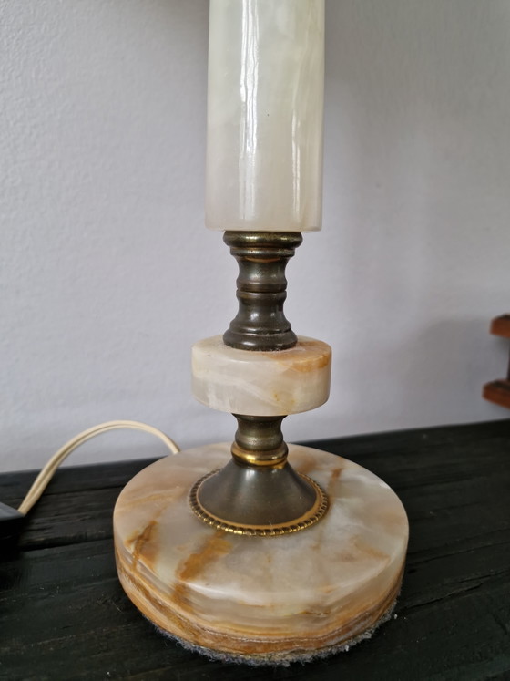 Onyx lamp – Table lamps, Metal, Stone (photo 6 of 7)