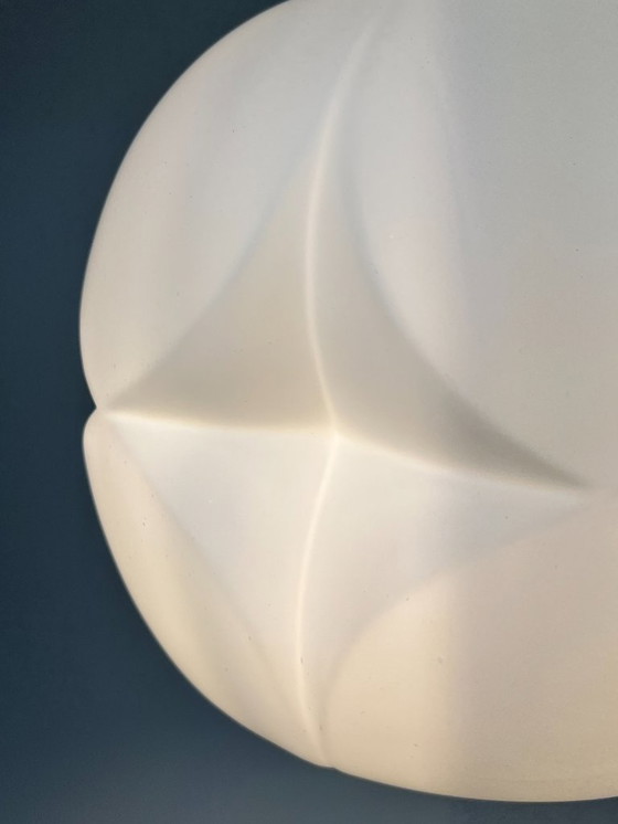 Image 1 of Vintage Opaline Hanglamp, Peill & Putzler Artichoke, 1970's
