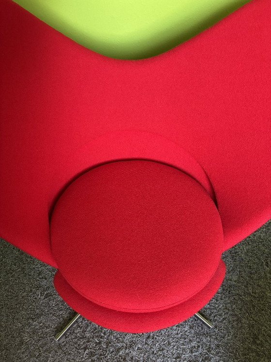 Image 1 of Vitra Heart Cone Chair Verner Panton Red