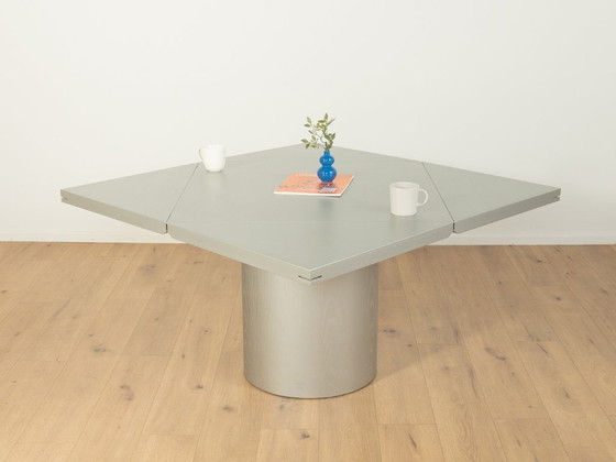 Quadrondo Dining Table, Erwin Nagel, Rosenthal, Silver – Wood (photo 11 of 17)