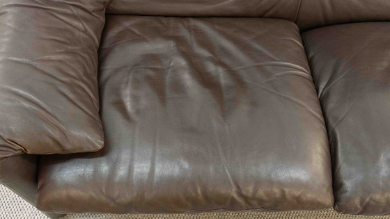 Image 1 of Cassina Maralunga 3-Sitzer-Sofa aus Leder von Vico Magistretti