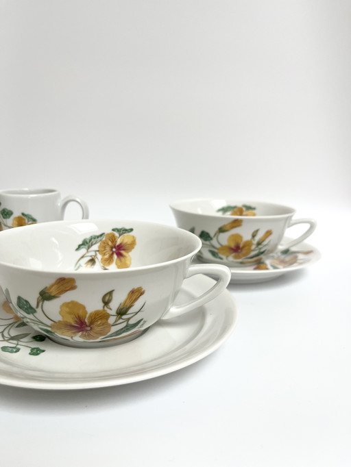 Vintage Pillivuyt Tea Set - France, 1970s/80s