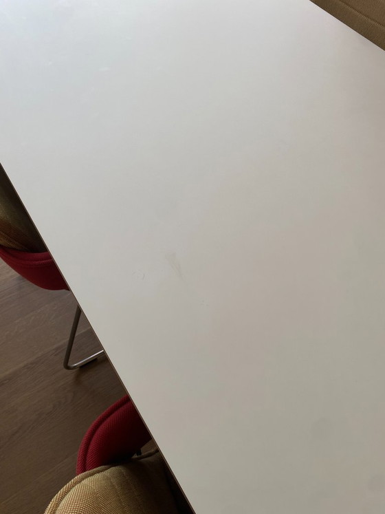 Image 1 of Arco Slim eettafel – Fenix wit blad – eiken onderstel – 240 cm