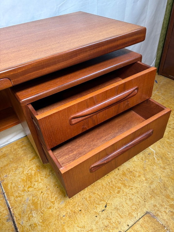 Image 1 of Mid-Century Retro Vintage Teak Desk / Dressing Table by G Plan – Fresco Range 1960  Designed by Victor Wilkins • Afromosia Edge 