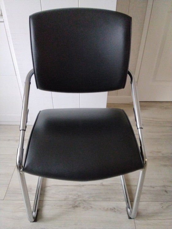 Image 1 of 4 chaises de salle à manger réglables Now noires