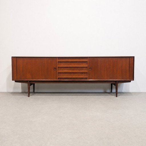 Vintage teakhouten dressoir van Oswald Vermaercke voor V-Form