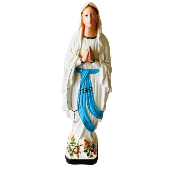 Image 1 of Vintage plastic statue of Our Lady of Lourdes